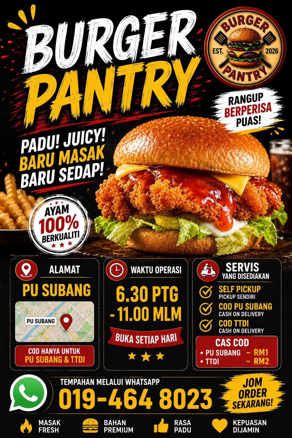 Stall Burger D'Kampung